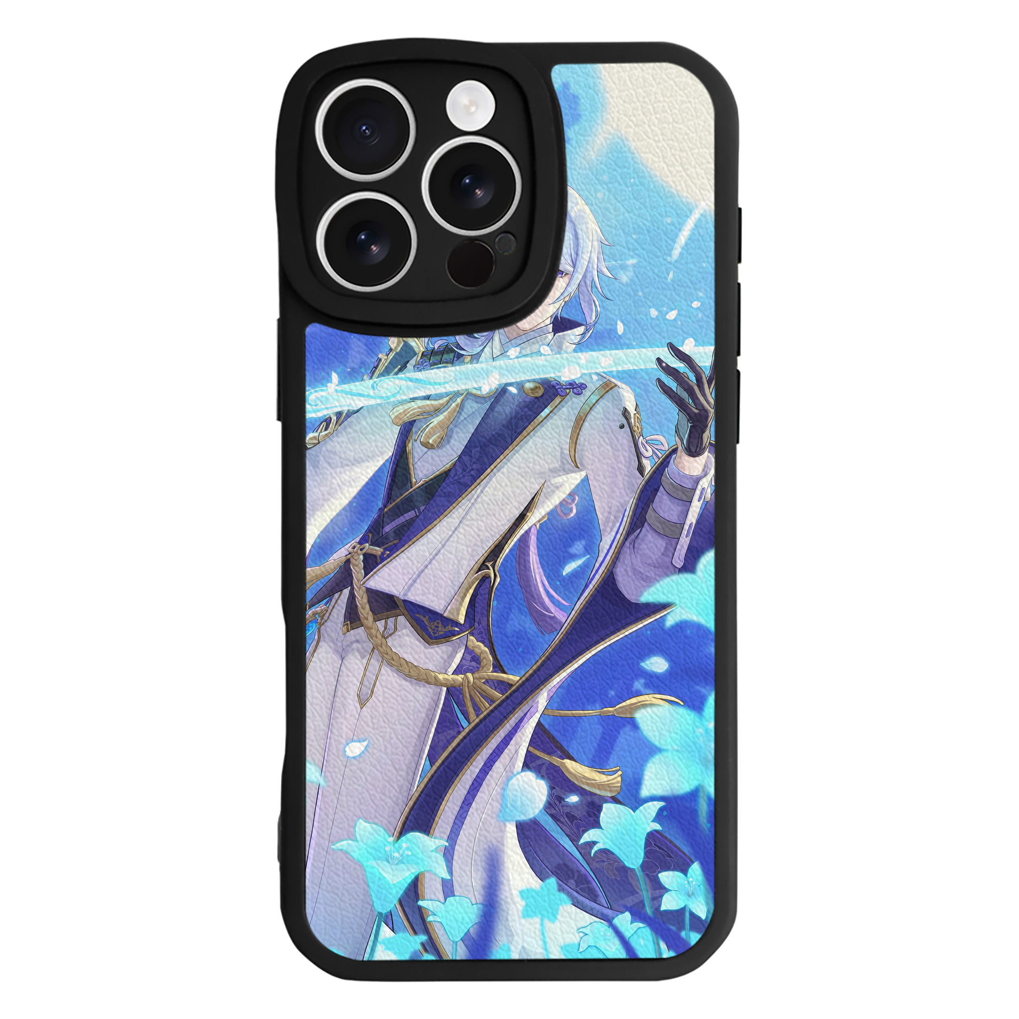 げんし神 genshin 【iPhone 16シリーズ対応】シリコンスマホケース（レザー調） 材質：シリコン